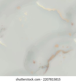 Green Gradient Watercolor. Vector Elegant Texture. Luxury Vector Ink Canvas. Marble Green Alcohol Ink. Metal Water Color Background. Vector Abstract Painting. Foil Ink Paint. Gold Marble Background.