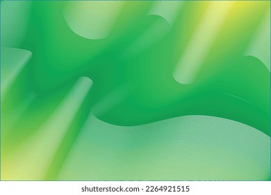 green gradient wave Abstract background. Modern poster with gradient 3d flow shape. Innovation background design for landing page. Vector