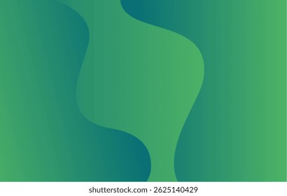 Green Gradient Wave Background – Abstract Modern Wallpaper Design
