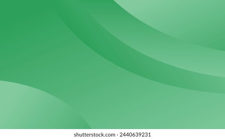 Fondo ondulado de degradado verde. Onda de sonido dinámica. Elemento de diseño. Ilustración de vector
