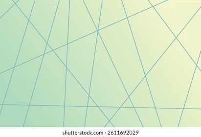 Green gradient to yellow background vector with smooth abstract lines, elegant for modern business card and invitation design.