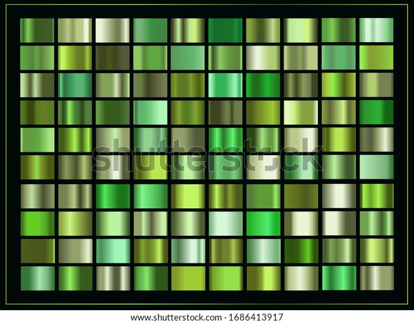 Green Gradients Set Simple Nature Spring Stock Vector (Royalty Free ...