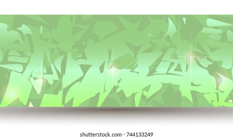 Green graffiti abstract background wildstyle,vector. Typography for poster,t-shirt or stickers. 
Hip hop text background
