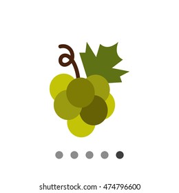 Green grape bunch icon