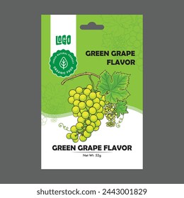 Green Grape Flavor Packaging Design