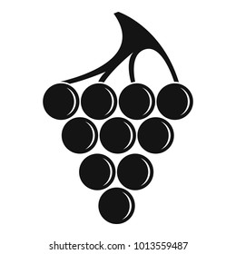 Green grape icon. Simple illustration of green grape vector icon for web