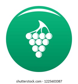 Green grape icon. Simple illustration of green grape vector icon for any design green