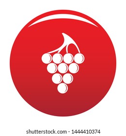 Green grape icon. Simple illustration of green grape vector icon for any design red
