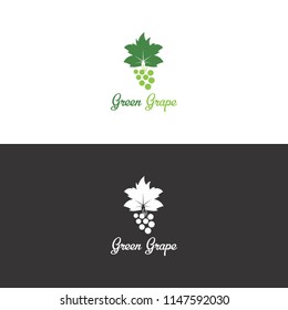 Green Grape Logo in Vector