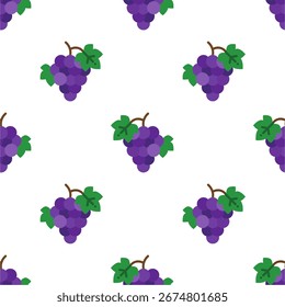 Fondo de fruta de patrón transparente de uva verde.