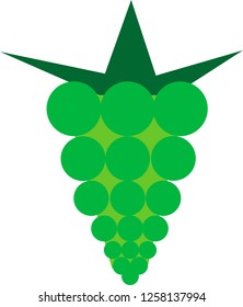 green grapes logo design template