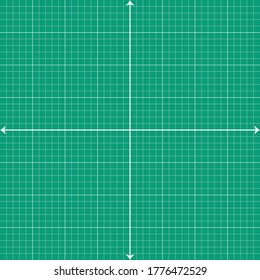 El gráfico verde tiene líneas blancas con un eje x blanco y un eje y blanco.