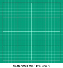 Green Graph Paper With White Lines, Square