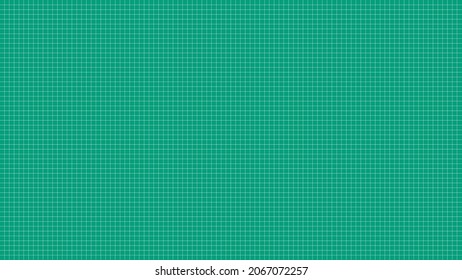 Green Graph Paper With White Lines, Square