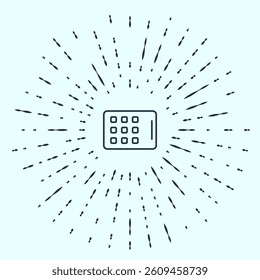 Green Graphic tablet icon isolated on green background. Long shadow style. Vector