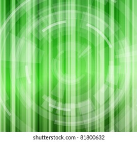 Green Grass Abstract Background & Radial Design
