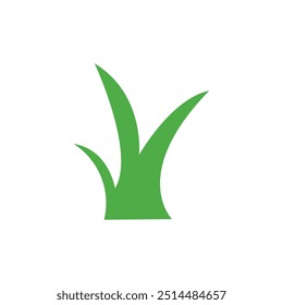  Grünes Gras Art Design Symbol