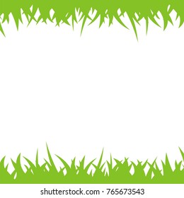Green Grass Background Vector Template Illustration Design. Vector EPS 10.