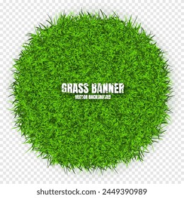 Green grass banners, background. Field, meadow texture, grassy landscape. Organic, bio, eco and natural lifestyle design elements. Ecology and environment protection. Vector illustration