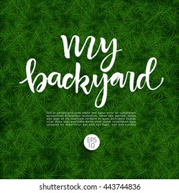 Green Grass Banners : Vector Illustration