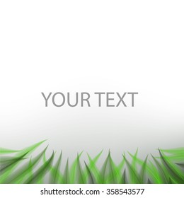 Green grass border with transparency sheets