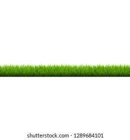 Green Grass Border, Vector Illustration