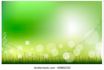 Green Grass Border, Vector Illustration