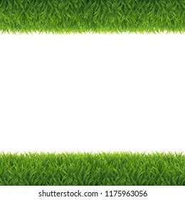 Fondo blanco de bordes verdes, iluminación vectorial