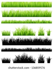 Green grass collection