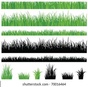 Green grass collection