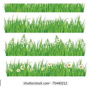 Green grass collection