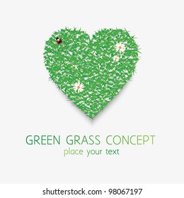 Green grass concept.Vector eps 10