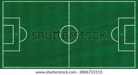 Green grass field background with grunge. Vector world Football 2026 Soccer Field. Stock vector illustration