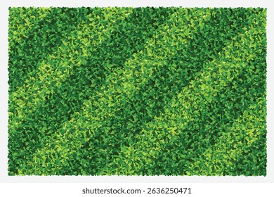 Green grass field background for sports and recreation. Realistic green lawn pattern and texture for background. Vector illustration.
