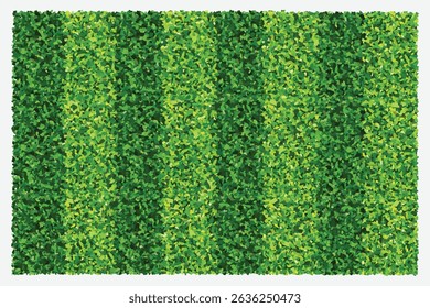 Green grass field background for sports and recreation. Realistic green lawn pattern and texture for background. Vector illustration.