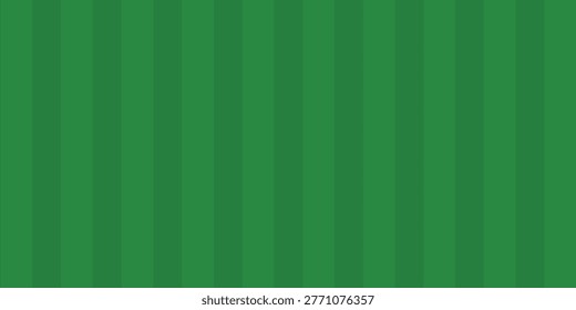 Green grass field concept background. Abstract striped turf effect texture. Artificial sport field surface design for football, baseball, soccer game. Golf lawn imitation ground wallpaper. Vector