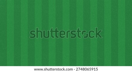 Green grass field concept background. Abstract striped turf effect texture. Artificial sport field surface design for football, baseball, soccer game. Golf lawn imitation ground wallpaper. Vector