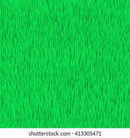 Green grass field pattern. Seamless vector background