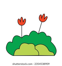 hierba verde del estilo de icono relleno
