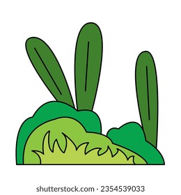 green grass of filled icon style