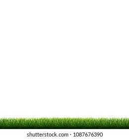 Green Grass Frame, Vector Illustration