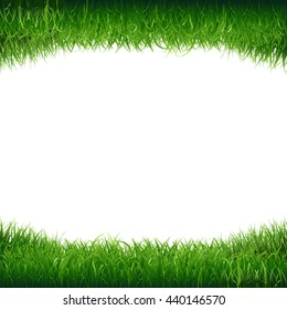 Green Grass Frame, Green Grass Frame, Vector Illustration