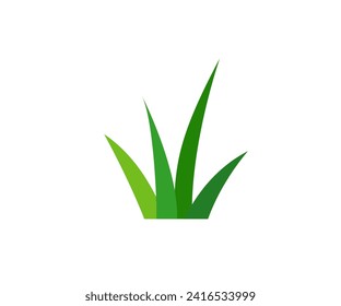 Green grass. Gazon. Vector icon. web version.
