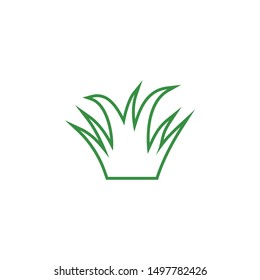 Green grass graphic design template vector isolated