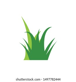 Green grass graphic design template vector isolated