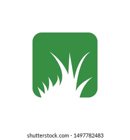 Green grass graphic design template vector isolated