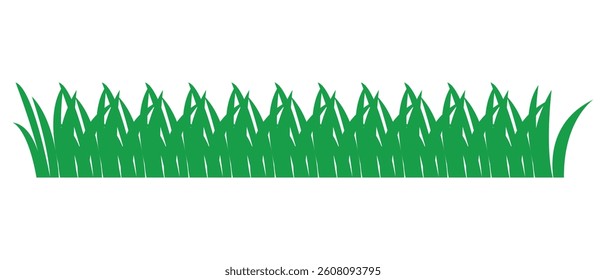 green grass icon. grass isolated on white background.