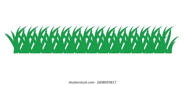 green grass icon. grass isolated on white background.