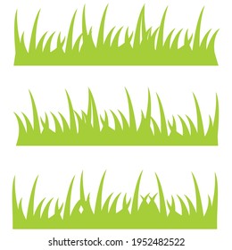 Green grass icon logo design