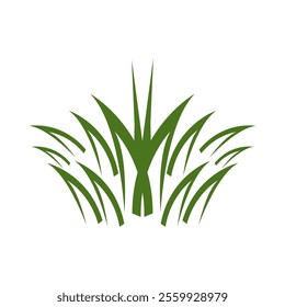 Green grass icon and symbol template